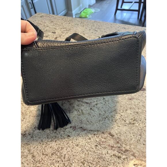 KATE SPADE NICOLE LARCHMONT AVE BACKPACK BLACK LEATHER TRAVEL SCHOOL BAG - Picture 6 of 12